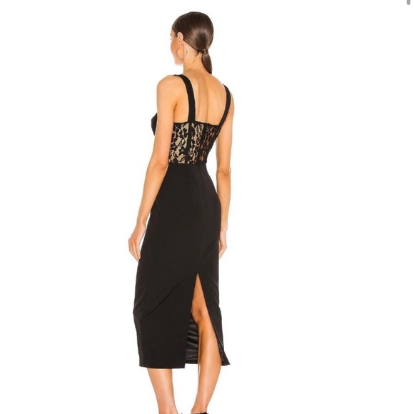 BARDOT REVOLVE CORSET LACE MIDI COCKTAIL DRESS - Picture 5 of 7